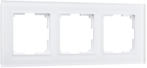 Рамка универсальная Werkel Favorit 3-м. стекло белый матовый картинка